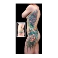 cover up tattoo Floral Full Side Woman's Add-on Tattoo