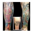 cover up tattoos_ Wolverin to Dragon
