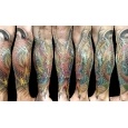 cover up tattoos_ Wolverin to Dragon Full Wrap