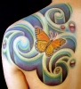 old tattoos_Polynesian Inspired Butterfly